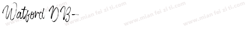 Watford DB字体转换